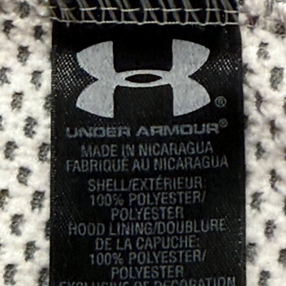 Under Armour Men's Pullover Loose Fit Gray Hoodie Sweatshirt Size L Drawstring - Picture 10 of 12